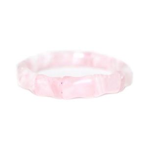 Haven & Co. Rose Quartz Bamboo Bangle